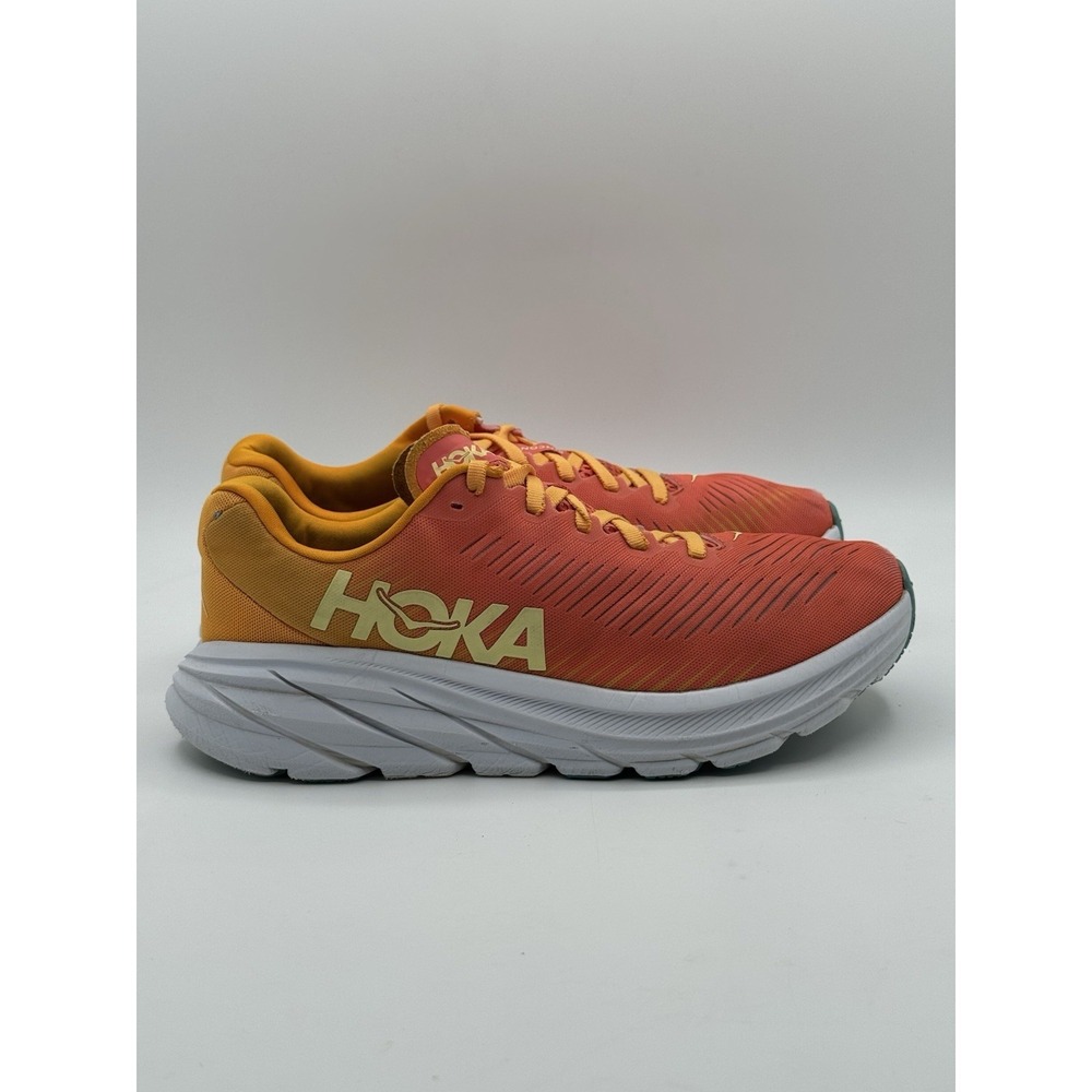 Hoka One One Rincon 3 Womens Orange Athletic Road Running Sneakers Size 7.5 B